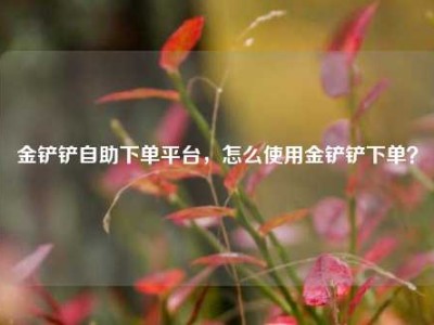 金铲铲自助下单平台,怎么使用金铲铲下单?